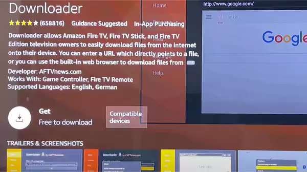 Installing the Downloader in Firestick